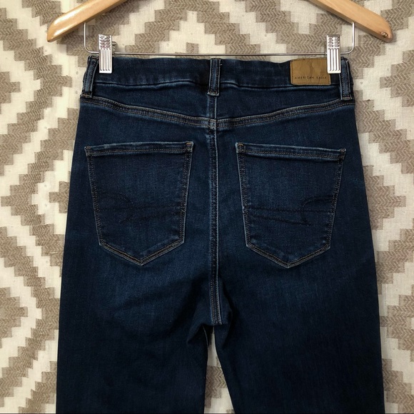 American Eagle Dark Wash Curvy Hi Rise Jegging Jeans - Picture 5 of 7
